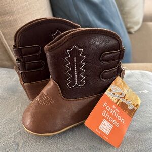 Cozy Brown Baby Walker Boots